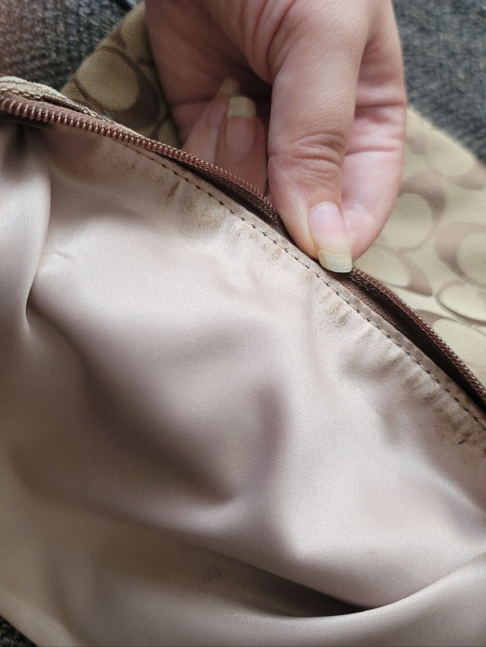 Coach Penelope Classic Khaki Crossbody Y2K Era - Picture 9 of 13